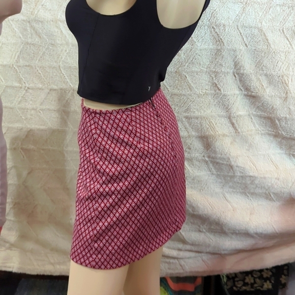 Skirt size S 3 4 misses small red mini - Picture 6 of 13